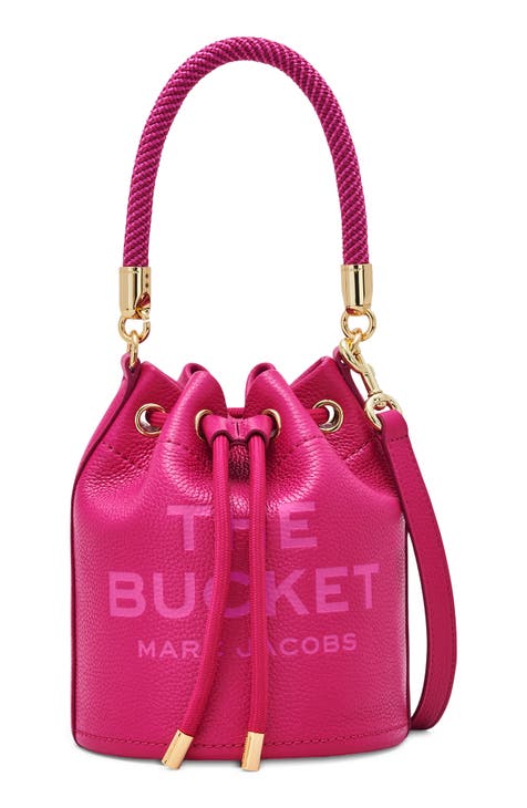 NEW. Pink Marc Jacobs Mini Pillow Bag / Crinkle Leather Shoulder