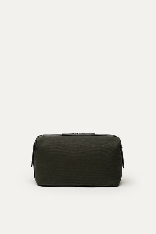 Want Les Essentiels De La Vie Want Les Essentiels Kenyatta Organic Cotton Canvas Toiletry Bag In Green
