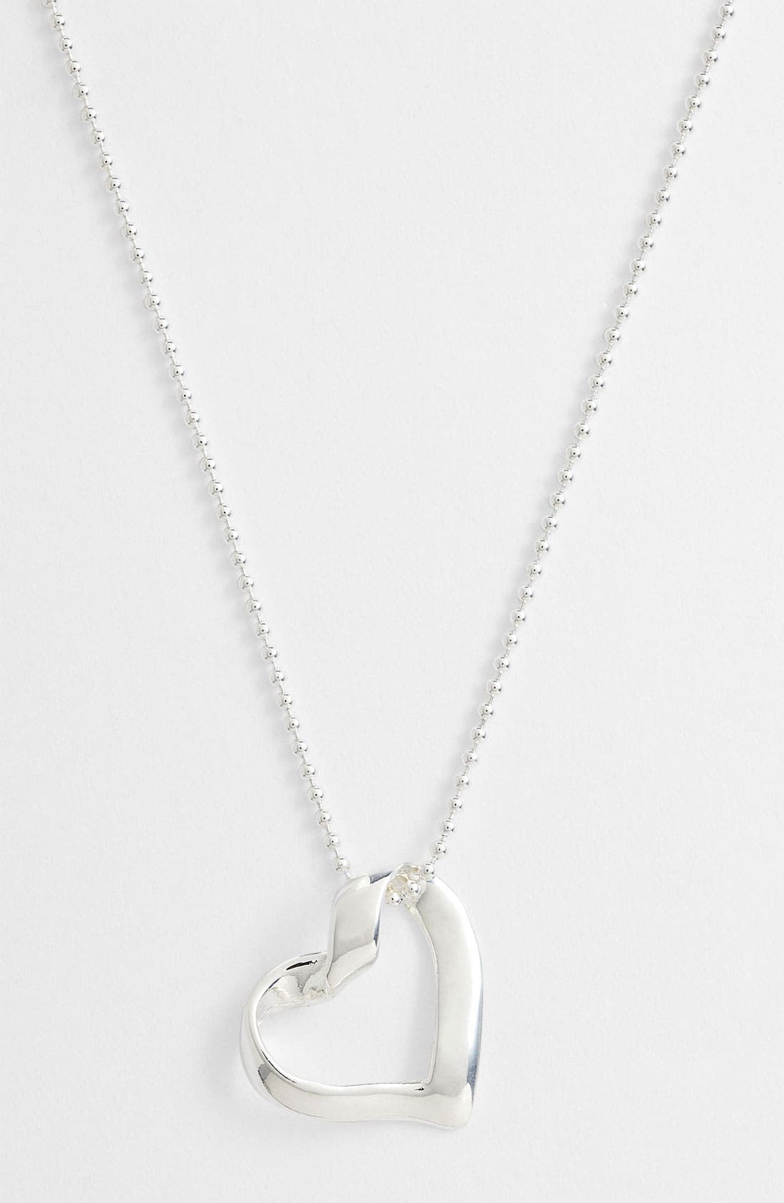 Argento Vivo 'Love' Heart Pendant Necklace (Nordstrom Exclusive