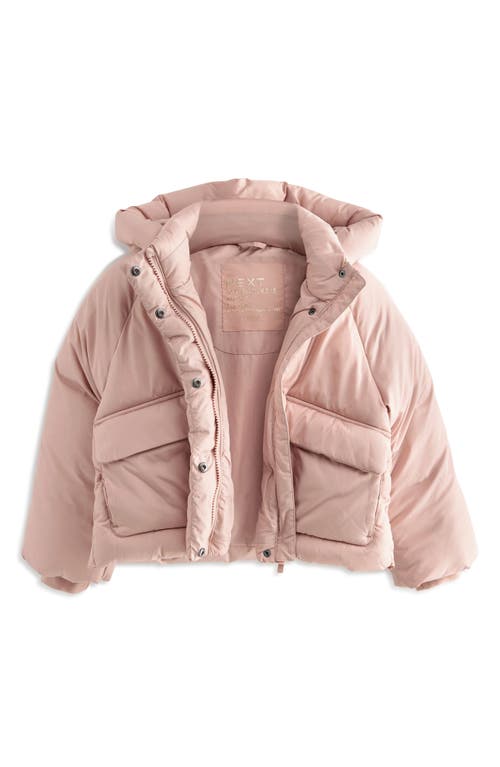 NEXT NEXT KIDS' UTILITY QUILTED CROP PUFFER JACKET 