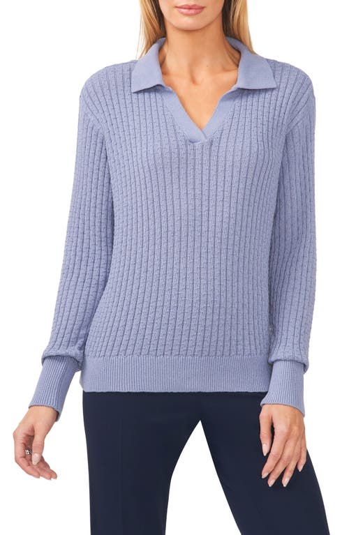 halogen(r) Polo Sweater in Infinity Blue