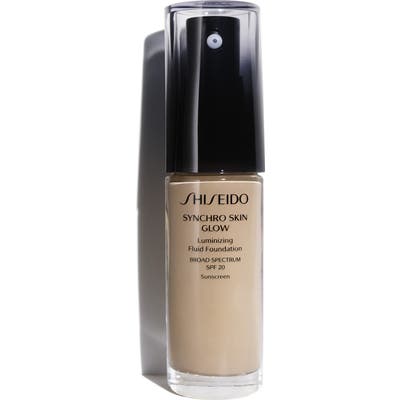 Shiseido Synchro Skin Glow Luminizing Fluid Foundation Broad Spectrum Spf 20 - N3