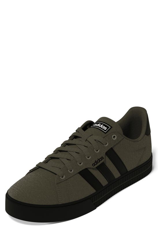 Adidas Originals Daily 3.0 Sneaker In Olive Strata/ Black/ White