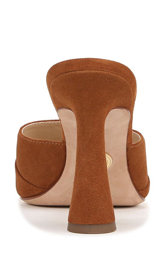 Shop Veronica Beard Thora Pointed Toe Slide Sandal In Caramel