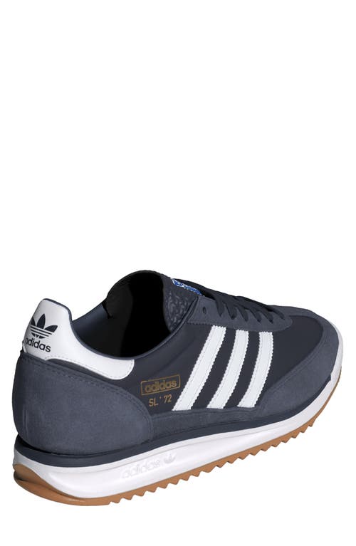 Shop Adidas Originals Adidas Gender Inclusive Sl 72 Rs Sneaker In Navy Indigo/white