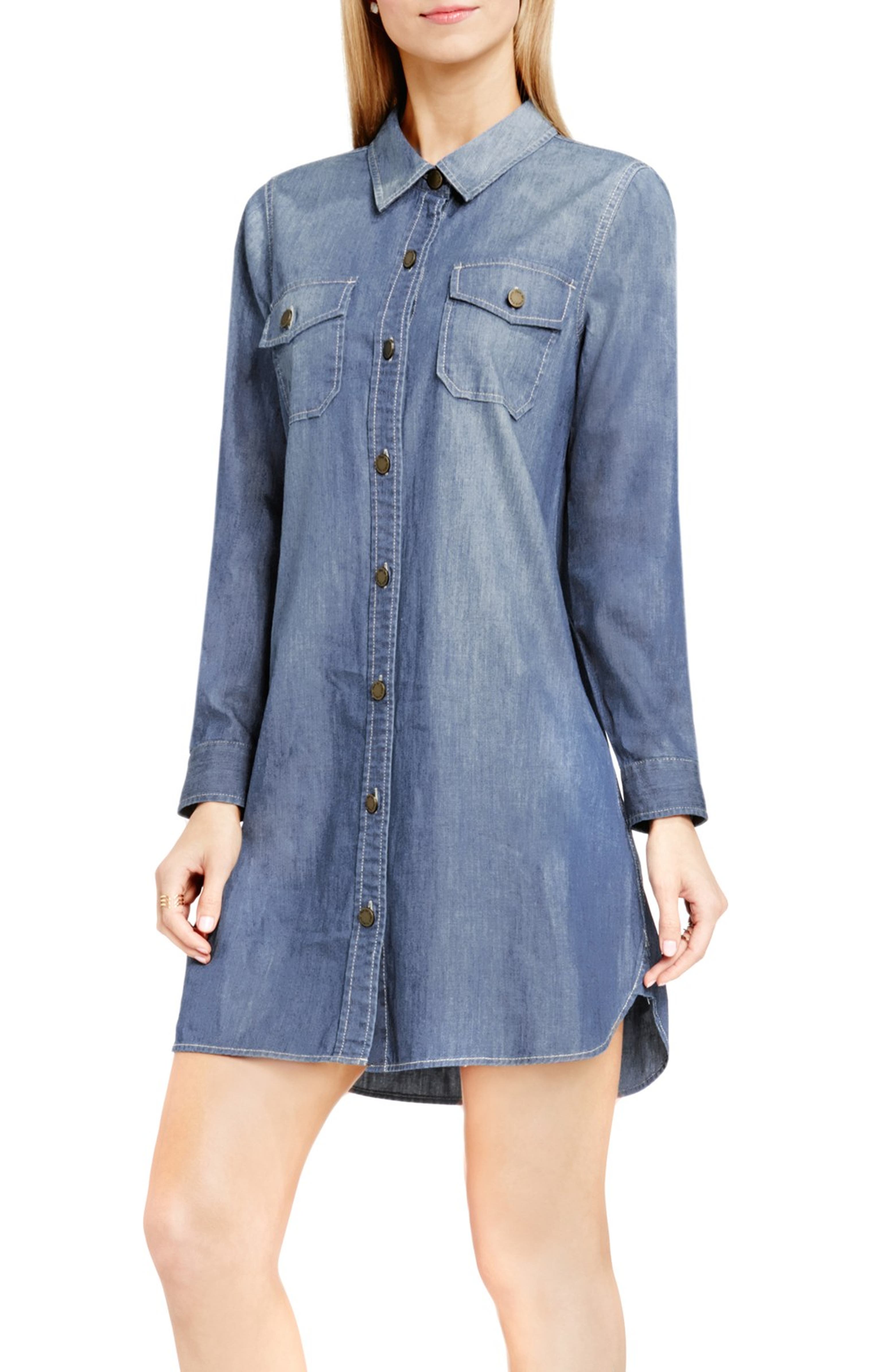 Two by Vince Camuto Denim Shirtdress | Nordstrom