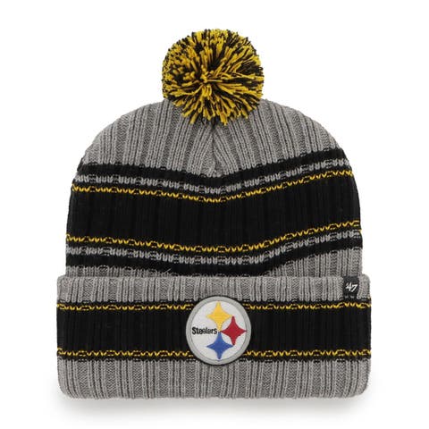 Pittsburgh Steelers '47 Bering Pom Knit Hat