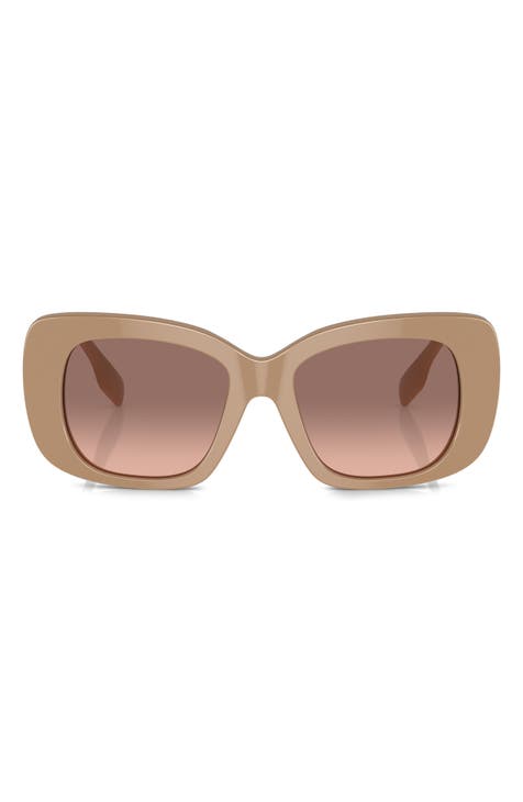 52mm Gradient Square Sunglasses