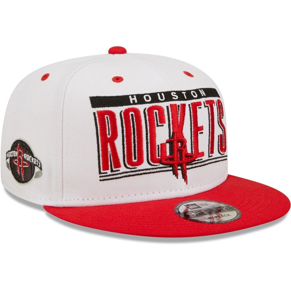 red and white new era snapback