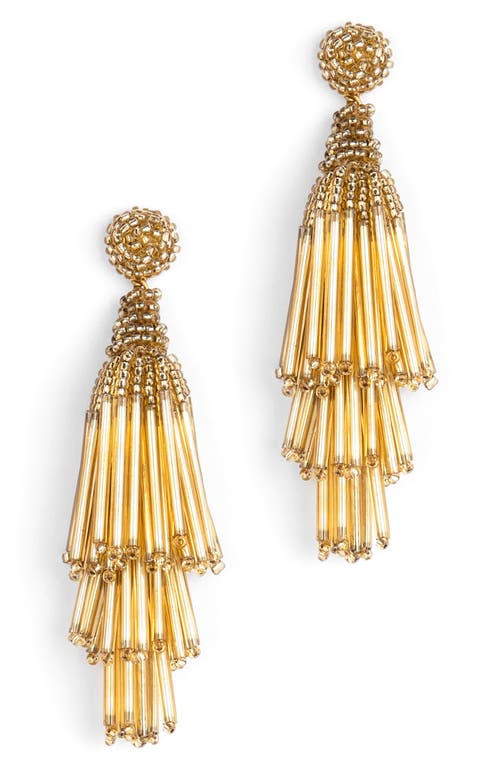 Rain Tassel Earrings in Gold