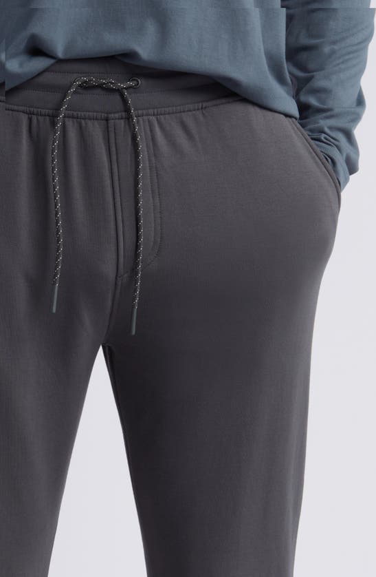 Shop Free Fly Brushed Fleece Joggers In Black Sand