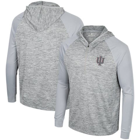 Tampa Bay Buccaneers New Era Gametime Quarter-Zip Hoodie Jacket -  Pewter/White