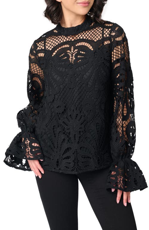 GIBSONLOOK Lovely Lace Top Black at Nordstrom,