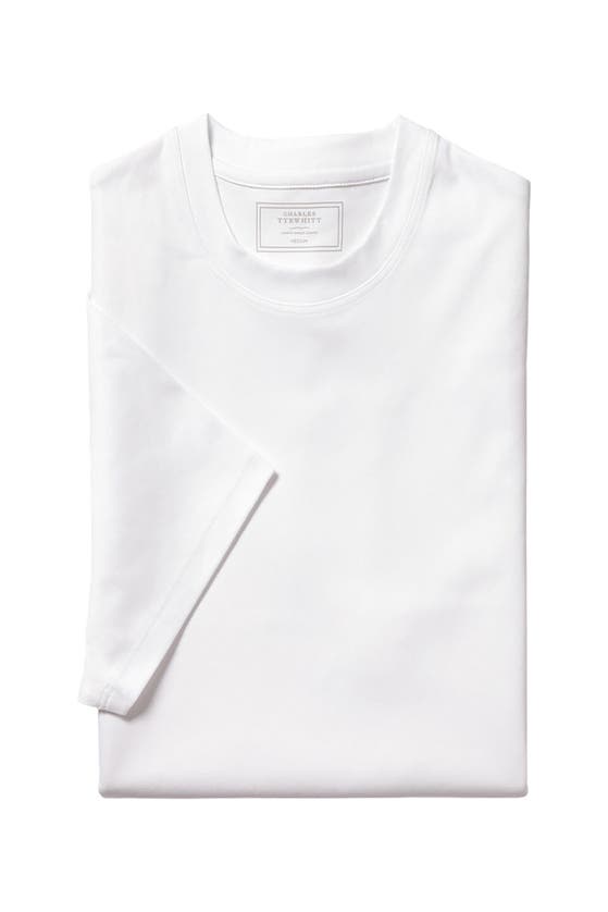 Shop Charles Tyrwhitt Cotton Jersey Short Sleeve Tyrwhitt Tee In White