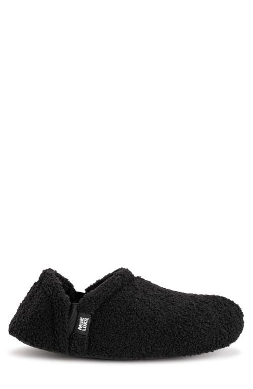 Muk Luks Emmett Faux Shearling Lined Slipper In Black