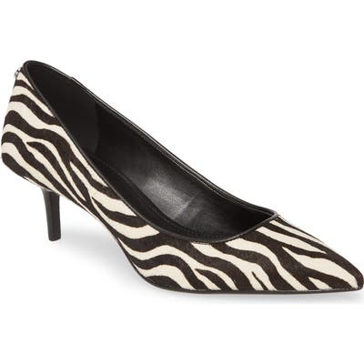 Michael Michael Kors Flex Genuine Calf Hair Kitten Pump, Black