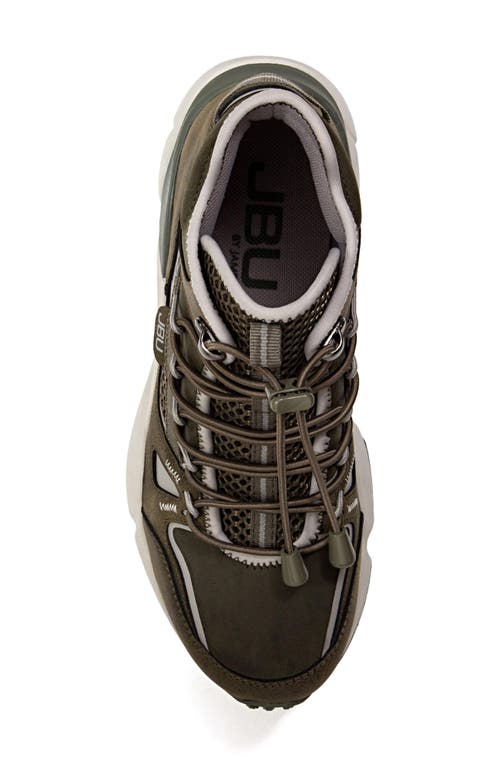 Jbu Gripper Water Resistant Sneaker In Olive/grey