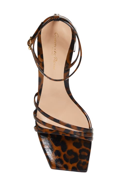 Shop Gianvito Rossi Brielle Ankle Strap Sandal In Leopard Print