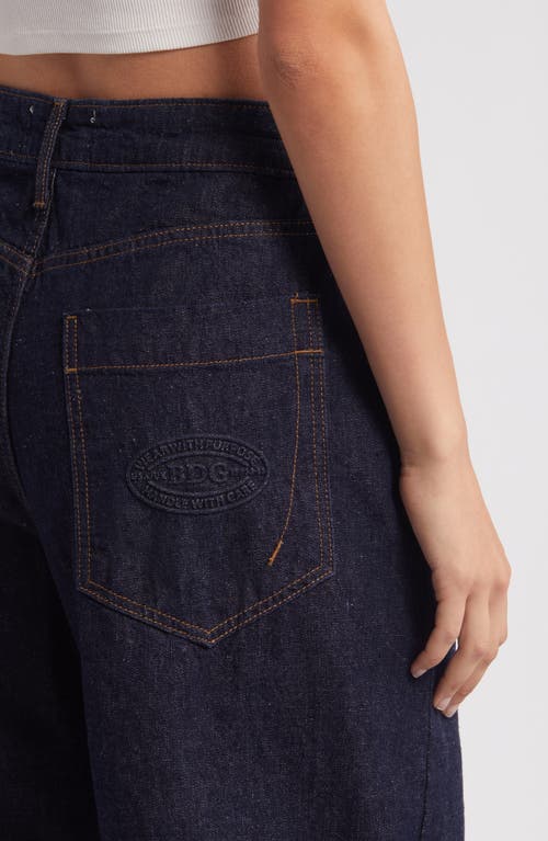 Bdg Urban Outfitters Jaya Low Rise Wide Leg Jeans In Rinse Denim