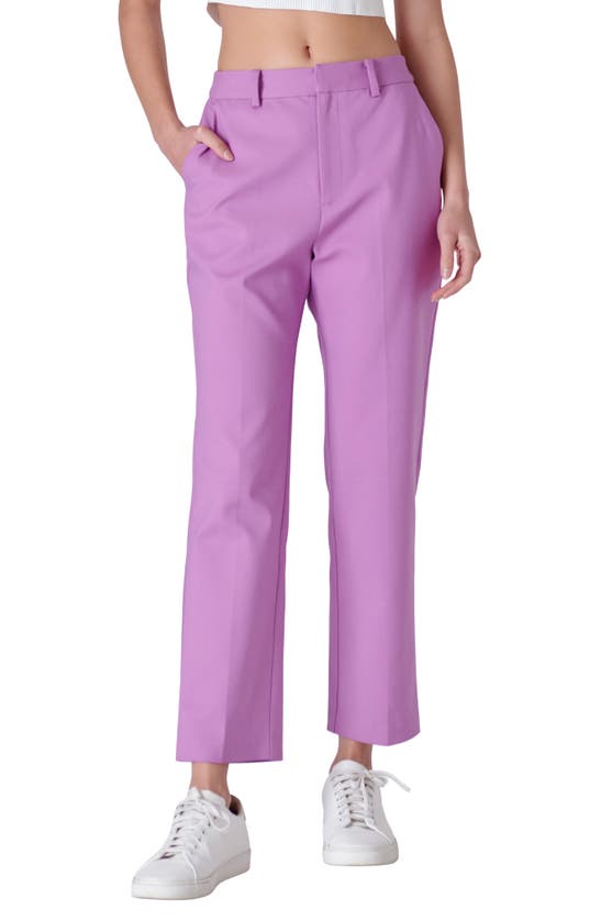 Shop English Factory Cigarette Pants In Lilac