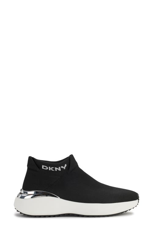 Dkny Zhavia Knit Sneaker In Black