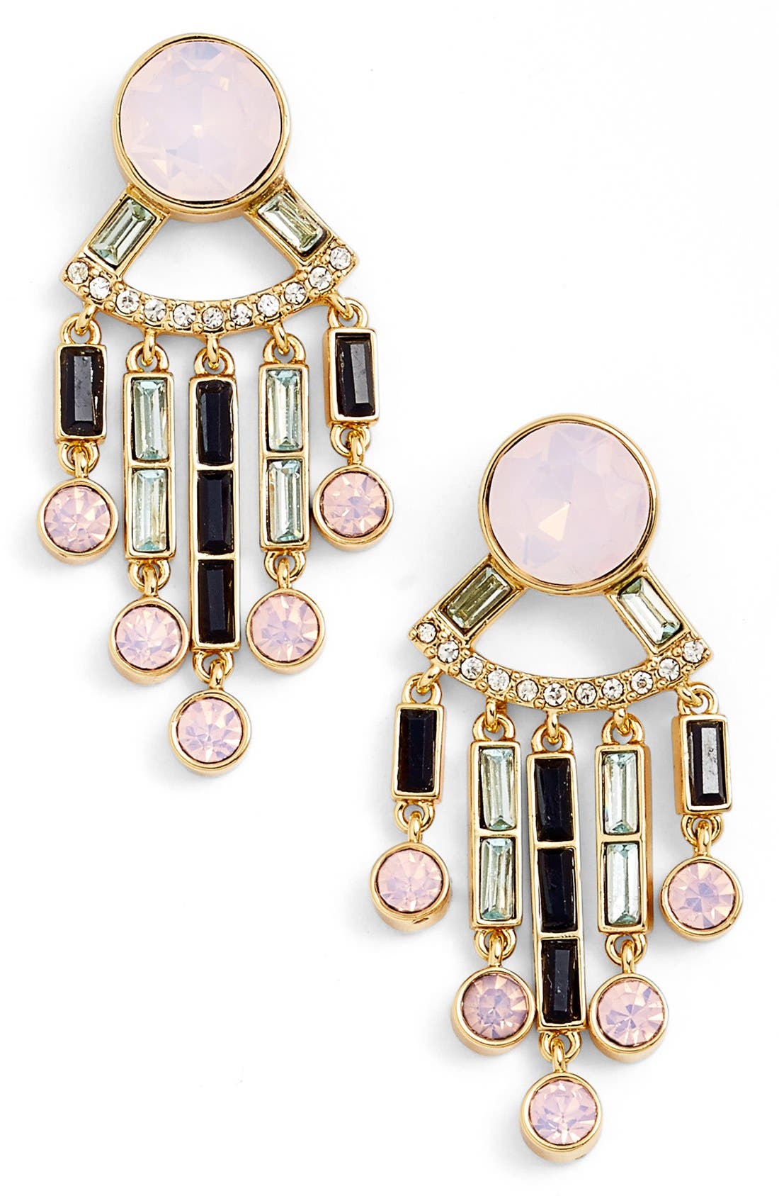 kate spade new york 'clink of ice' jeweled fringe drop earrings Nordstrom