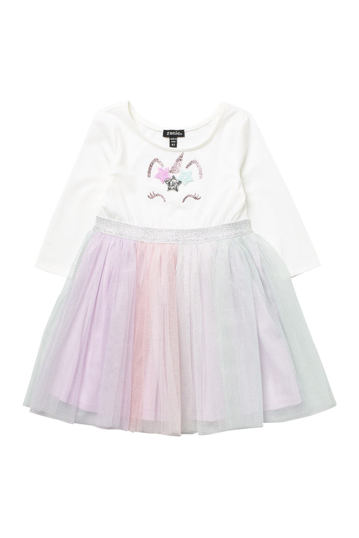 zunie glitter unicorn dress