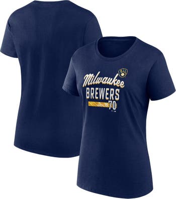 Womens Milwaukee Brewers Tee 2x Blue NWT Fanatics
