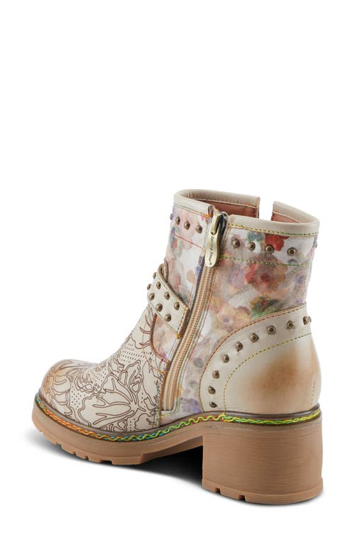 L'artiste By Spring Step Branchout Platform Bootie In Beige Multi