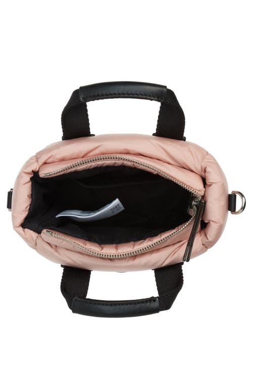 Moncler Micro Caradoc Puffer Crossbody Tote In Pink