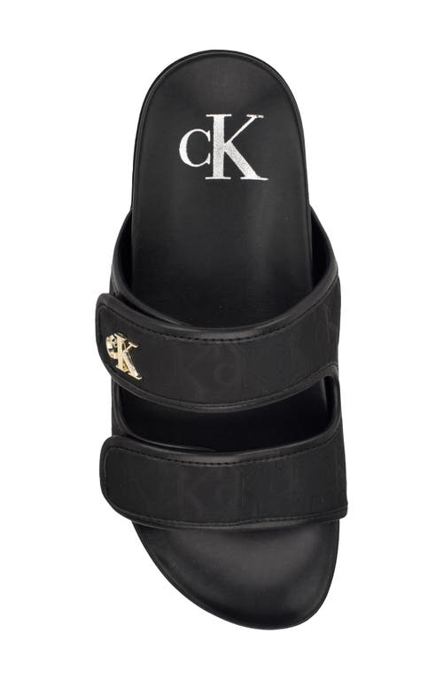 Calvin Klein Valery Slide Sandal In Black