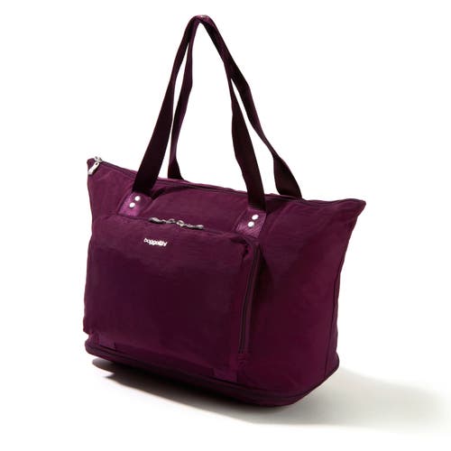 Baggallini Carryall Expandable Packable Tote In Purple