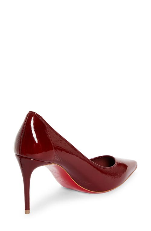 Shop Christian Louboutin Sporty Kate Patent Leather Pump In Brownie/lin Brownie