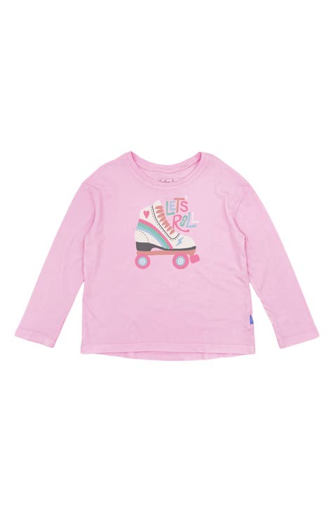 Outerstuff Girls Youth Pink Los Angeles Dodgers Lovely T-Shirt