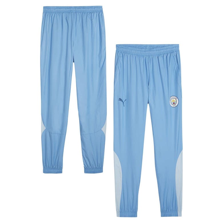Shop Puma Sky Blue Manchester City 2023/24 Pre-match Pants