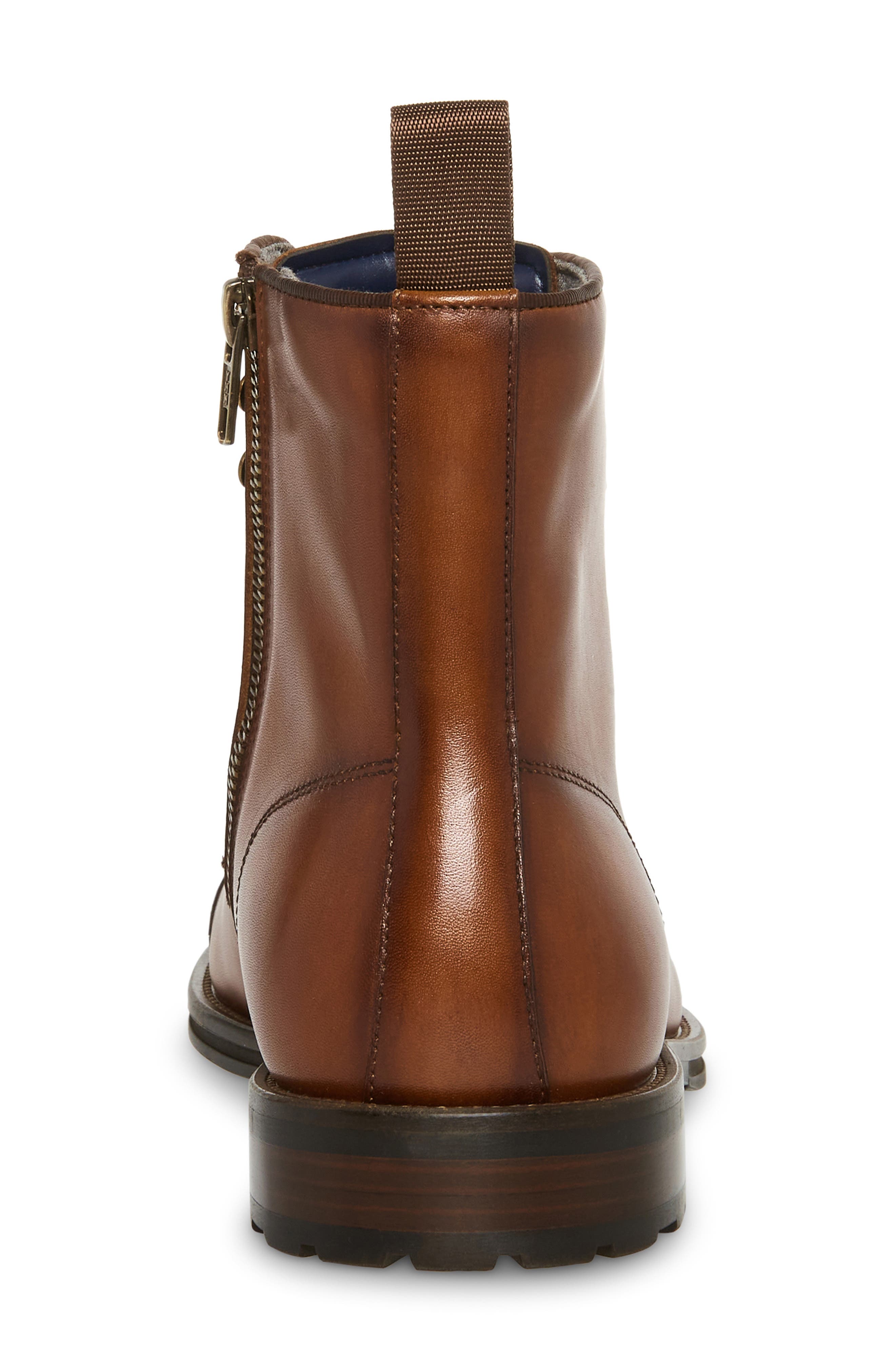 Steve Madden Daylon Cap Toe Derby Boot Men’s 10 Leather Brown Side Zip Amazon.com | Steve Madden Men main image 2