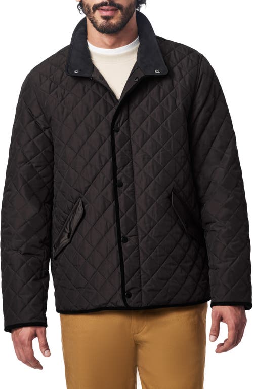 Bernardo Smart Leisure Quilted Barn Jacket in Black 