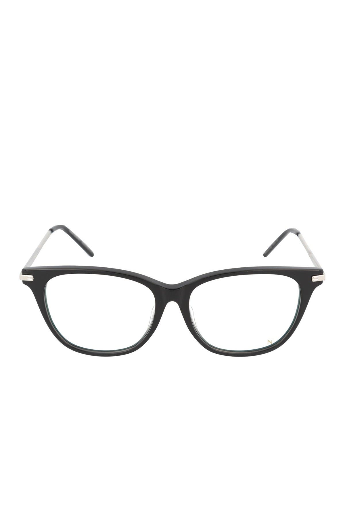 Boucheron 54mm Square Cat Eye Optical Frames In Black