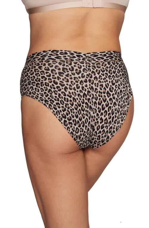 Cuup The Highwaist High Cut Modal Briefs In Leopard