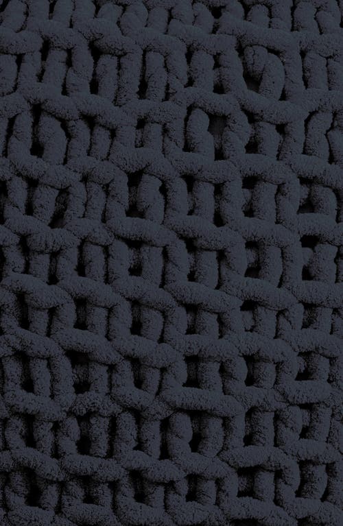 Dkny Chunky Knit Accent Pillow In Jet Black