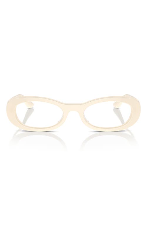 Vogue 53mm Oval Optical Glasses In Ivory