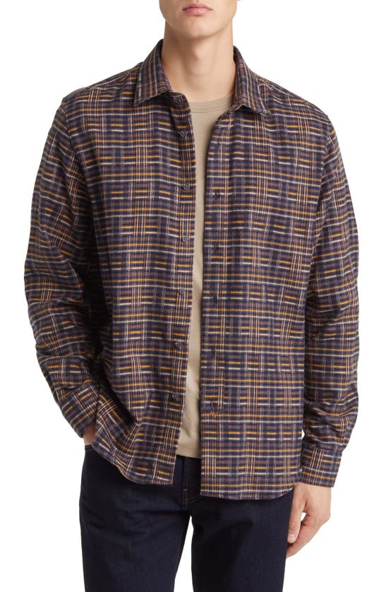 PEREGRINE PEREGRINE FARLEY PLAID BRUSHED COTTON BUTTON-UP SHIRT