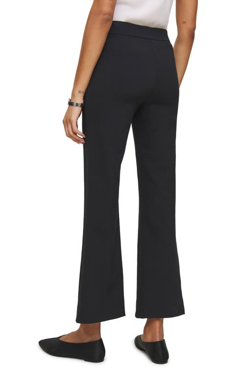 Reformation Tanya Knit Flare Ankle Pants In Black