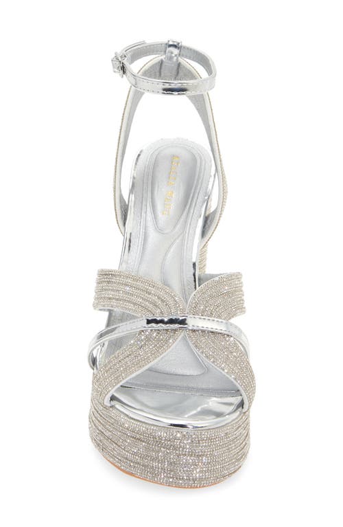 Shop Azalea Wang Kinslee Platform Sandal In Silver