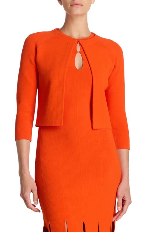 St. John Evening Knit Bolero Jacket Persimmon at Nordstrom,