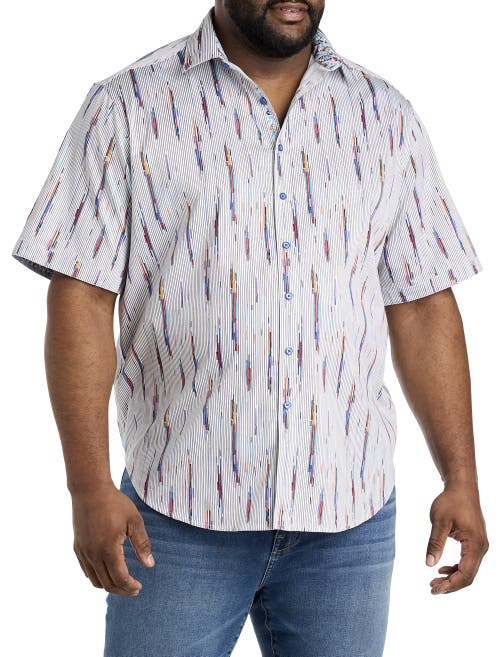 Shop Robert Graham Shipping Lines Sport Shirt In White