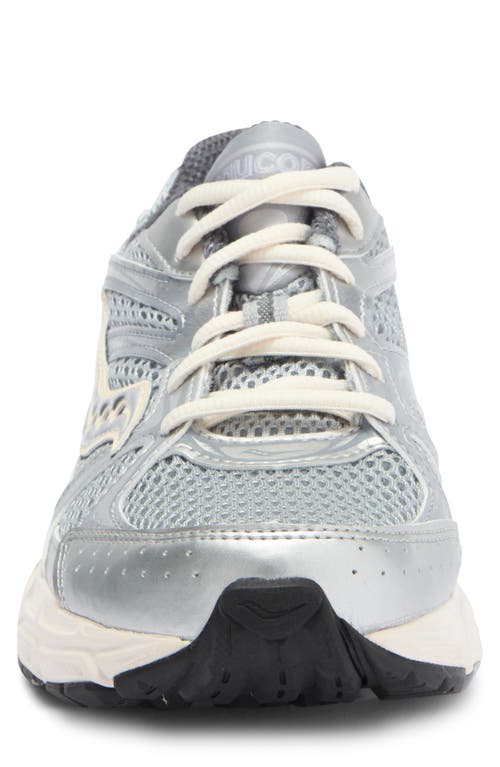 Shop Saucony Grid Ride Millennium Sneaker In Silver/cream