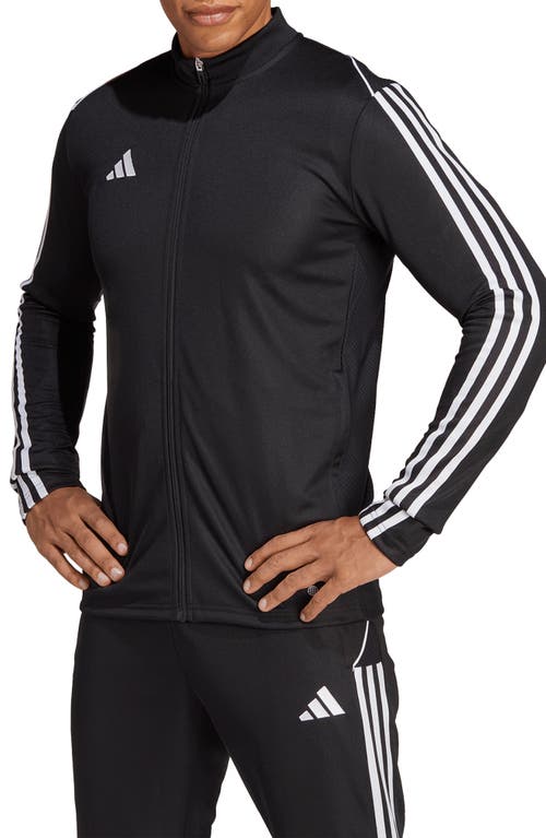 adidas Tiro 23 Recycled Polyester League Soccer Jacket in Black