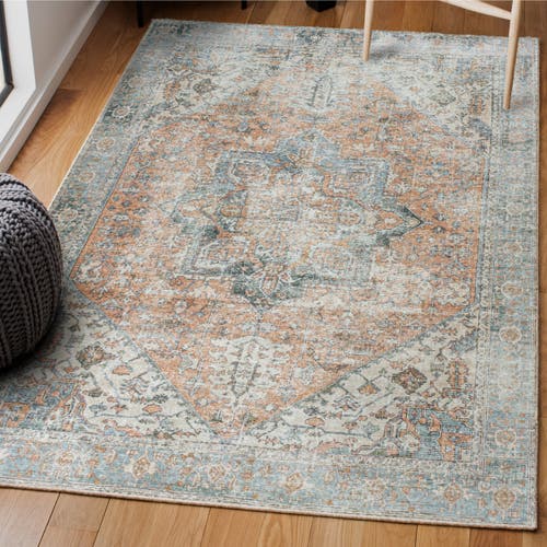 JONATHAN Y JONATHAN Y ARMAE DISTRESSED MEDALLION CHENILLE MACHINE-WASHABLE AREA RUG