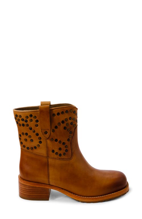 Free People Harmony Studded Bootie In Biscuit Leather